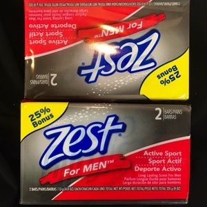 Zest for Men Active Sport Soap Bars
